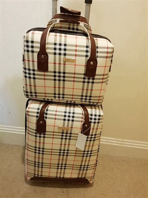 burberry luggage sets|burberry luggage bag.